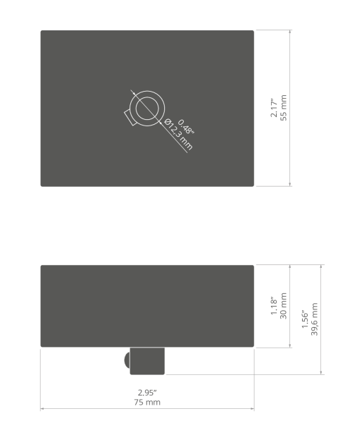 Lampenbaldachin BOX-M70